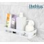 Ράφι Τοίχου Ορθογώνιο με Βεντούζες 30162 Bathlux 30.2x13.8x12.7εκ.