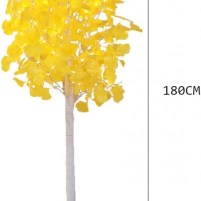 180cm Διακοσμητικό Δέντρο με Κίτρινα Φύλλα 180LED με Θερμό Λευκό Φωτισμό