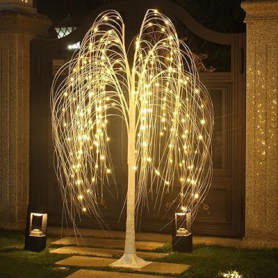 180cm Φωτιζόμενο Δέντρο Ιτιάς 504 Led με Θερμό Λευκό Φωτισμό