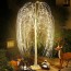 180cm Φωτιζόμενο Δέντρο Ιτιάς 504 Led με Θερμό Λευκό Φωτισμό