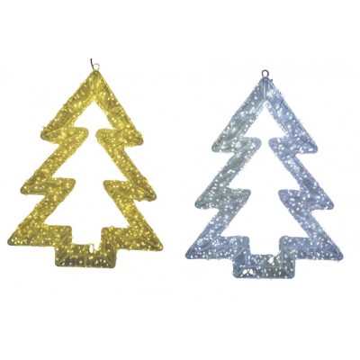 46x5cm Φωτιζόμενο Χριστουγεννιάτικο Μεταλλικό Δέντρο με 800 LED