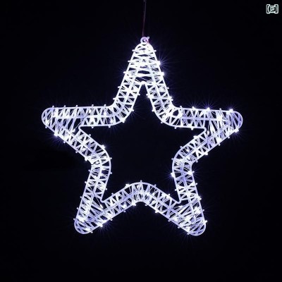 45x5cm Φωτιζόμενο Χριστουγεννιάτικο Μεταλλικό Αστέρι με 800 LED