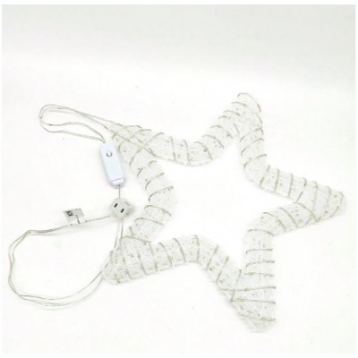 45x5cm Φωτιζόμενο Χριστουγεννιάτικο Μεταλλικό Αστέρι με 800 LED