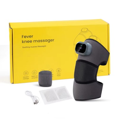 Θερμαινόμενη Επιγονατίδα με Μασάζ για Θερμοθεραπεία - Knee Massager – Γκρι