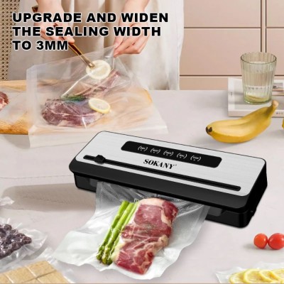 Επαγγελματική Μηχανή Στεγανοποίησης Τροφίμων Μαύρη SK-13076  Vacuum Food Sealer