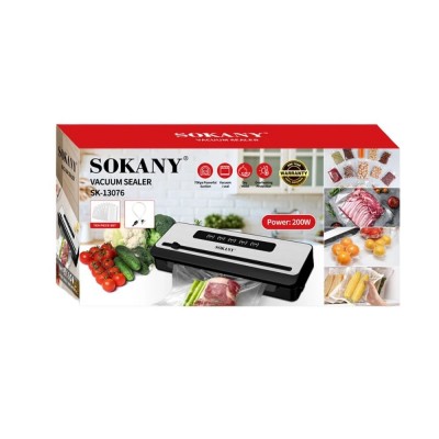Επαγγελματική Μηχανή Στεγανοποίησης Τροφίμων Μαύρη SK-13076  Vacuum Food Sealer