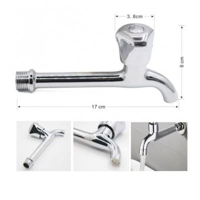 Βρύση - Κάνουλα Κήπου Μπαλκονιού 170mm 1/2" με Μακρύ Λαιμό