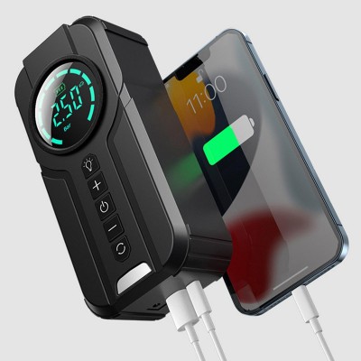 Φορητός Εκκινητής Αυτοκινήτου 8400mAh με Αεροσυμπιεστή και Φακό