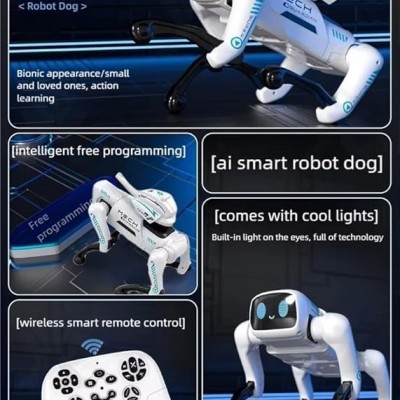 Mech Guardian Έξυπνος Ρομπότ Σκύλος – Τηλεκατευθυνόμενο Προγραμματιζόμενο Κατοικίδιο με AI & Λειτουργία Μάχης