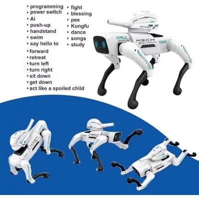 Mech Guardian Έξυπνος Ρομπότ Σκύλος – Τηλεκατευθυνόμενο Προγραμματιζόμενο Κατοικίδιο με AI & Λειτουργία Μάχης