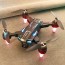 Αναδιπλούμενο Drone με WiFi με Κάμερα 480P με Χειρηστήριο & Οθόνη LED Μαύρο FPV A22