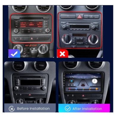 Οθόνη Αυτοκινήτου Multimedia 9" Android 12 με CarPlay & Android Auto SOAK 919CP