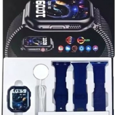 Smartwatch με Παλμογράφο & 3 Λουράκια Z10X Pro Μαύρο