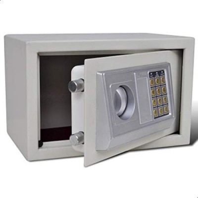 21x32x22cm Ψηφιακό Χρηματοκιβώτιο Ασφαλείας με Συνδυασμό & Κλειδαριά Μπέζ