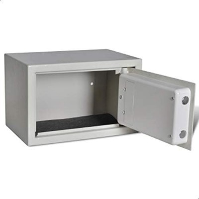 21x32x22cm Ψηφιακό Χρηματοκιβώτιο Ασφαλείας με Συνδυασμό & Κλειδαριά Μπέζ