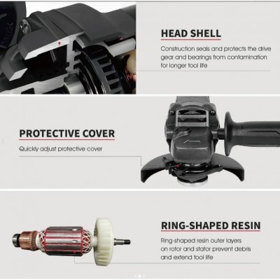 Γωνιακός Τροχός 125mm 800W με Ρύθμιση Ταχύτητας TEH TG125MV