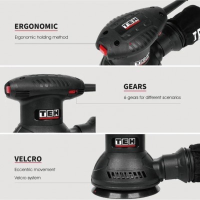 Τριβείο με Έλεγχο Ταχύτητας TEH TS12532 125mm 350W