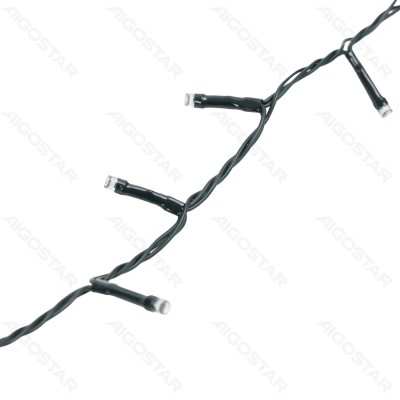 5m Χριστουγεννιάτικα Λαμπάκια Ρεύματος με Πράσινο Καλώδιο – 100 LED, IP44, 3.6W