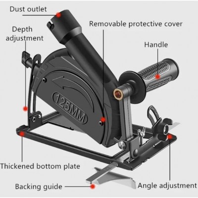 Μετατροπέας Γωνιακού Τροχόυ 125χιλ σε Δισκοπρίονο – Ακριβής & Ασφαλής Κοπής