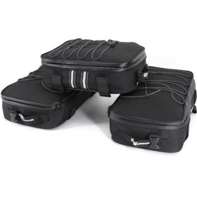 Σετ 3 Τεμαχίων Τσάντες Αποσκευών Μοτοσικλέτας ~20L με Ανακλαστικό και Αδιάβροχο Κάλυμμα – Κατάλληλες για BMW R1200GS / R1250GS LC Adventure / F750GS / F850GS