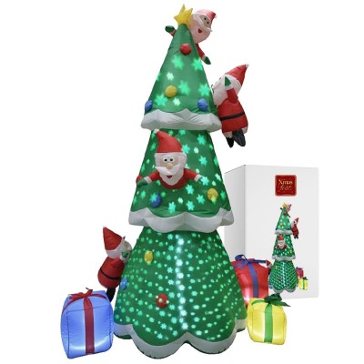 240εκ Φουσκωτό Ηλεκτρικό Δέντρο Γίγας με Προτζέκτορα IP44