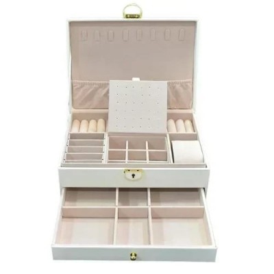 Μπιζουτιέρα με Χωρίσματα και Συρταράκι – Κουτί Οργάνωσης Κοσμημάτων
