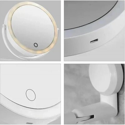 Καθρέπτης Τοίχου Διπλής Όψης με Μεγέθυνση και Led Φωτισμό GV-2318