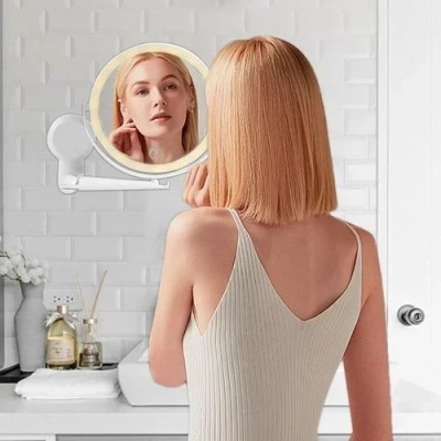 Καθρέπτης Τοίχου Διπλής Όψης με Μεγέθυνση και Led Φωτισμό GV-2318