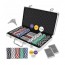 Σετ Poker με 300 Μάρκες, 2 Τράπουλες, Ζάρια  Σε Βαλίτσα