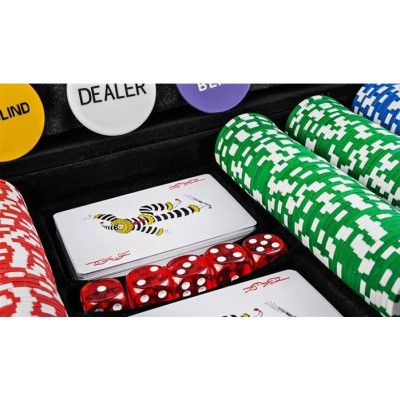 Σετ 500 Μάρκες Poker 10gr Σε Βαλίτσα Με 5 Τράπουλες Και Τσόχα