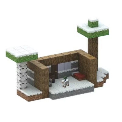 Παιχνίδι Κατασκευής Winter House Minecraft Με Μαγνητικά Τουβλάκια 128τμχ
