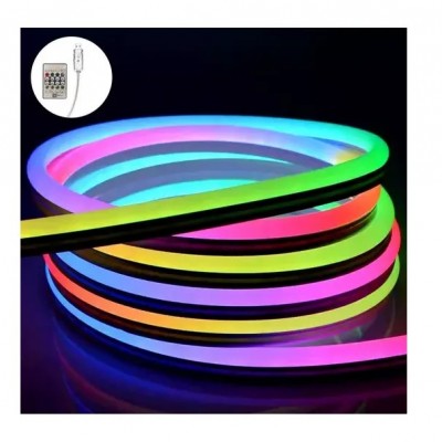 Αδιάβροχη Έγχρωμη Εύκαμπτη Ταινία 5m Neon Flex LED RGBW Rixme
