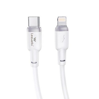 Καλώδιο Γρήγορης Φόρτισης USB-C σε Lightning Cable 30W Λευκό 1m  LW-225