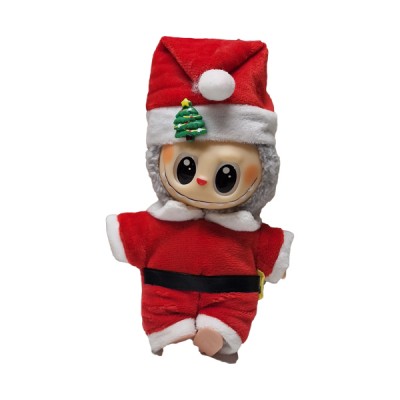 Κούκλα-Μπρελόκ Τύπου Labubu Γιορτινή Έκδοση 17cm