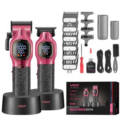 VGR V-886 S2 Επαγγελματικό Σετ Κουρευτικών Μηχανών Υψηλής Απόδοσης