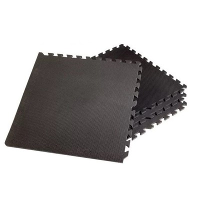 4 Τεμάχια 61x61x1.2εκ Μαύρο Αφρώδες Δάπεδο Προστασίας EVA