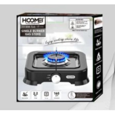 Μονή Επιτραπέζια Εστία Υγραερίου 2.2KW Hoomei HM-568-1T Μαύρο