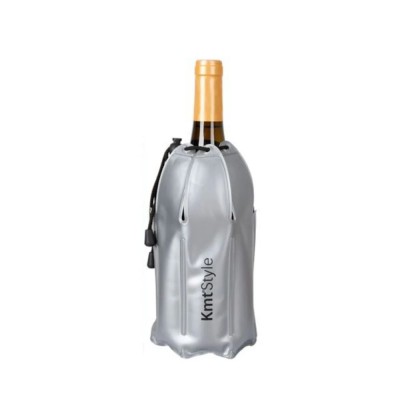 Φορητός Ασημί Ψυκτήρας Φιαλών Με Ευέλικτο Σχεδιασμό 22x10.5cm – Wine Cooler