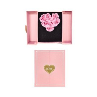 Κουτί Δώρου Πολυτελείας με Τεχνητά Τριαντάφυλλα & Θήκη Κοσμήματος 87674