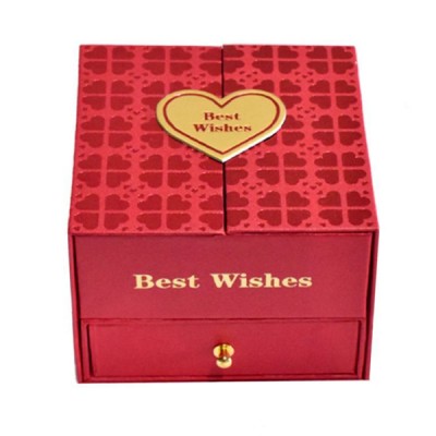 Κουτί Δώρου Πολυτελείας με Τεχνητά Τριαντάφυλλα & Θήκη Κοσμήματος 87670