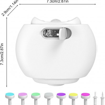 Φορητός Αυτόματος Νυχοκόπτης & Τροχός Μανικιούρ με Φωτισμό