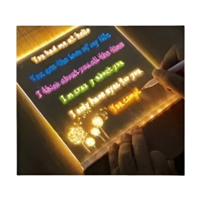 Δημιουργικός Φωτεινός Ακρυλικός Πίνακας Σημειώσεων LED Με Τροφοδοσία USB 20x20cm Arrango AT60351