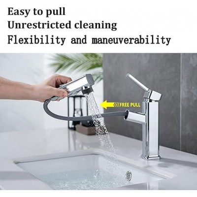 BER-251209 Μπαταρία Νιπτήρα Με Διπλή Έξοδο Νερού Και Αποσπώμενο Ντουζάκι Χρωμέ