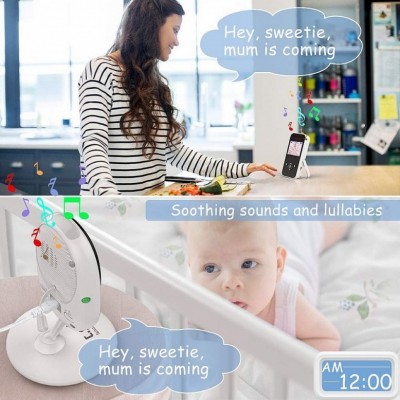 Ασύρματη Ενδοεπικοινωνία Μωρού 2.4″ με Νανουρίσματα, Θερμοκρασία και Κάμερα Νυχτός - Wireless Digital Video Baby Monitor
