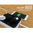 Πολύπριζο Ασφαλείας 3 Θέσεων με 6 Θύρες USB 3.4A LDNIO®