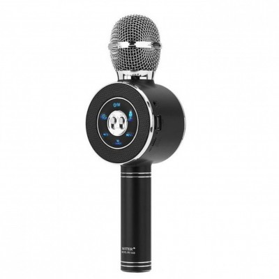 Ασύρματο Bluetooth Mικρόφωνο KARAOKE Hχείο Mp3 Player WSTER - Disco Light Microphone