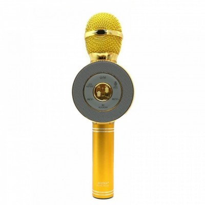 Ασύρματο Bluetooth Mικρόφωνο KARAOKE Hχείο Mp3 Player WSTER - Disco Light Microphone