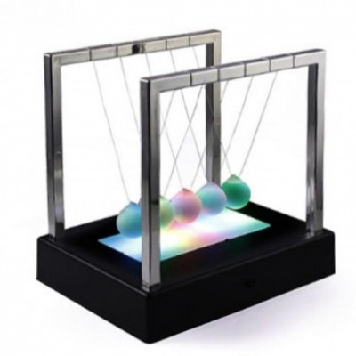 Εκκρεμές του Νεύτωνα με Φωτιζόμενες Μπάλες Ισορροπίας - Light Up Newton's Cradle - 15x15x10cm