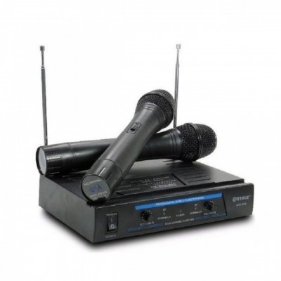 Επαγγελματική Συσκευή Karaoke WG-006 VHF με Δύο Ασύρματα Μικρόφωνα - DIGITAL WVNGR