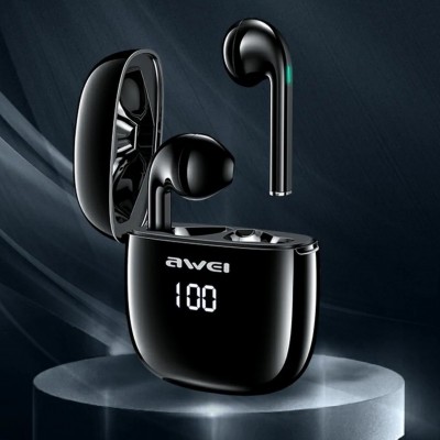 Αδιάβροχα Ασύρματα Ακουστικά Bluetooth με Smart Touch Αφής - AWEI Sports Earbuds Charging Case